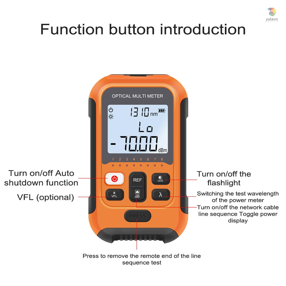 Thiết Bị Kiểm Tra Công Suất Quang Học 3 Trong 1 Độ Chính Xác Cao Có Màn Hình LED