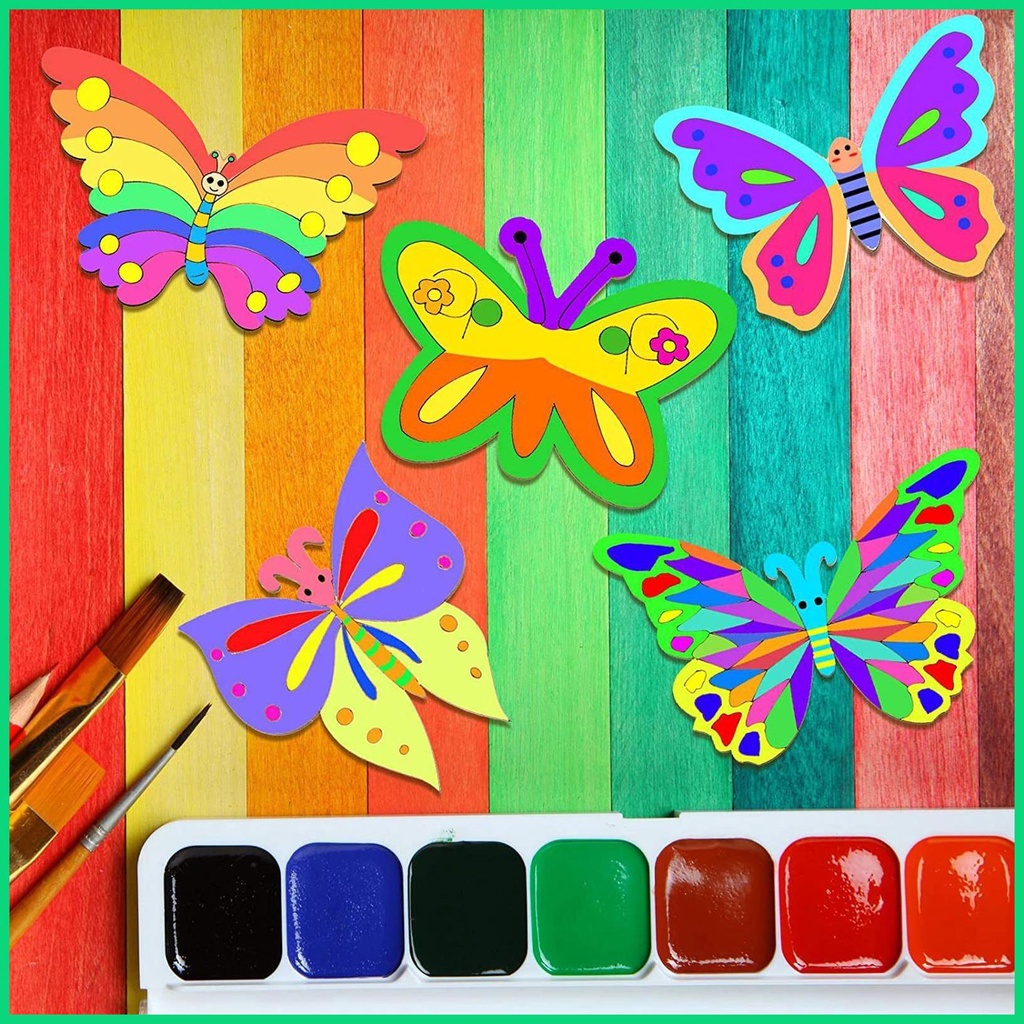 Set 25 Lát Bướm Rỗng Chưa Hoàn Thành Dùng Để Làm Đồ Thủ Công DIY Jowvn