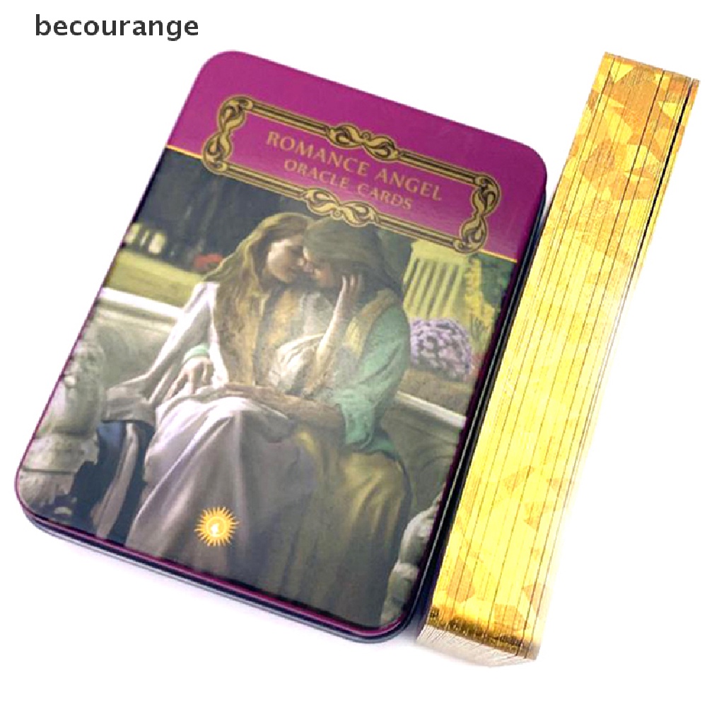 Hộp Sắt Đựng Thẻ Bài Tarot Hình Thiên Thần Lãng Mạn