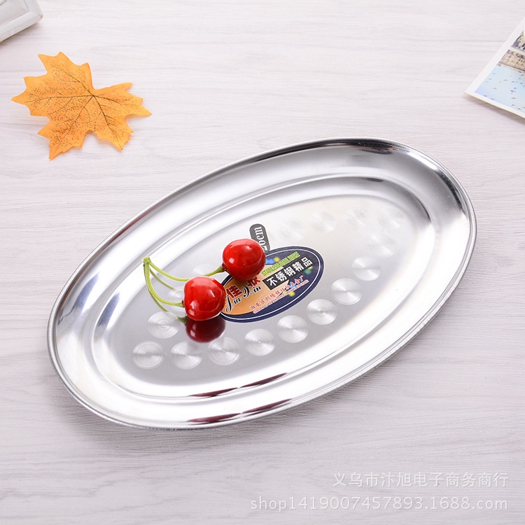Đĩa Hấp Cá - Dĩa Hột Xoài Inox 304 Cao Cấp Không Gỉ Loại Dày