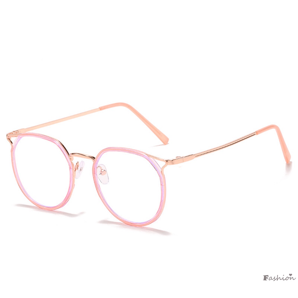Mắt Kính Gọng Kim Loại Trong Suốt Phong Cách Retro
