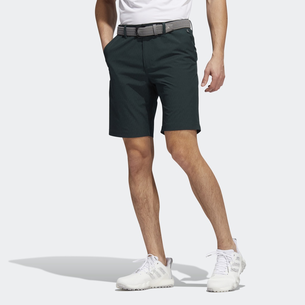 Adidas Đánh gôn Quần Short Sần 9-Inch Nam màu xanh lá HF6519