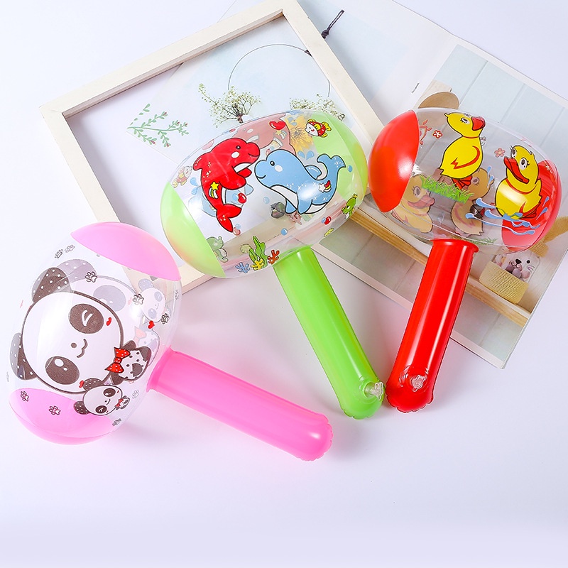 Búa Đồ Chơi Bơm Hơi Kiểu Hoạt Hình Có Chuông Dễ Thương