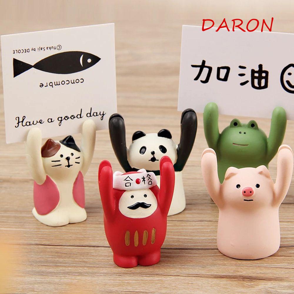 Giá Đỡ Kẹp Ảnh Để Bàn Hình Chú Ếch / Mèo / Heo Đáng Yêu