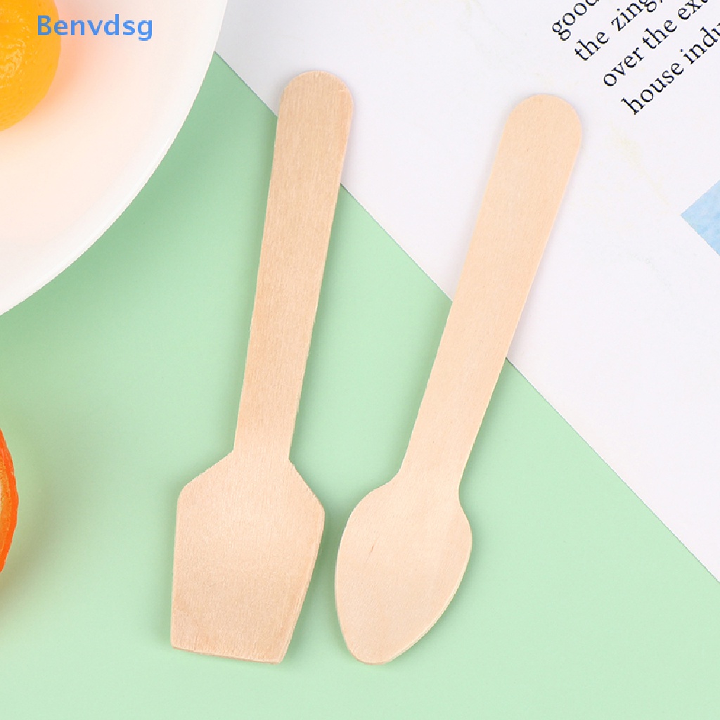 Set 100 Muỗng Ăn Tráng Miệng Mini Có Thể Phân Hủy