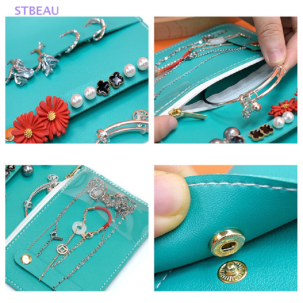 [Cxsteau] Túi Da Trưng Bày Nhẫn / Trang Sức Nhỏ Gọn Có Thể Gập Lại