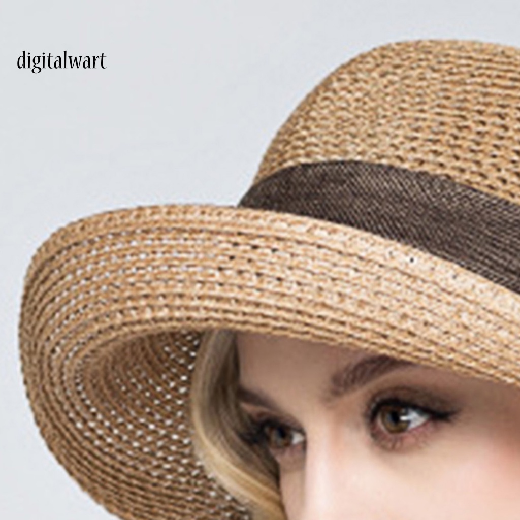 Kỹ Thuật Số| Nón Cối Rộng Vành Phối Nơ Màu Sắc Thanh Lịch