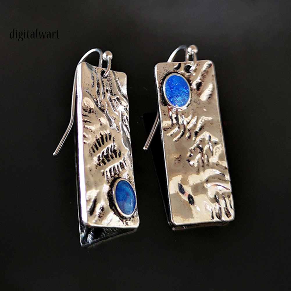 Kỹ Thuật Số| Khuyên Tai Nữ Hình Chữ Nhật Thời Trang Vintage