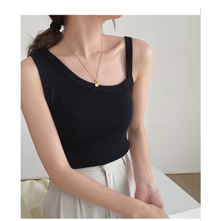 Áo Dệt Kim Hai Dây Thời Trang Mùa Hè Pháp Cho Nữ