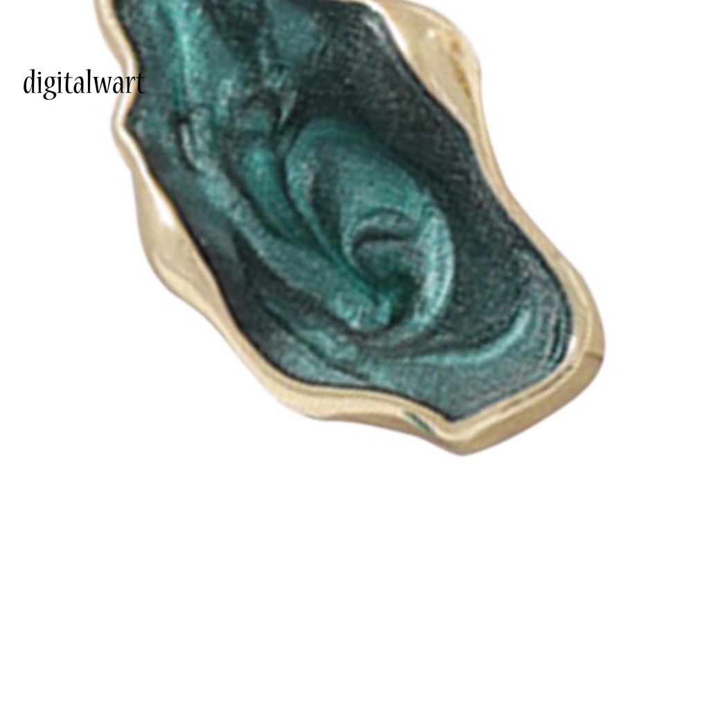 Kỹ Thuật Số| 1 Đôi Khuyên Tai Lủng Lẳng Mặt Hình Học Đính Ngọc Trai Giả Sơn Họa Tiết Hình Học Gọn