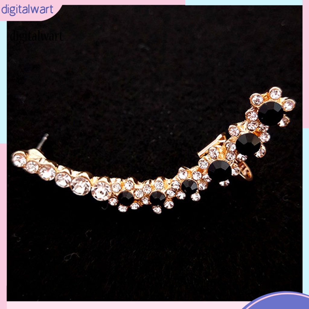 Kỹ Thuật Số| 1 Khuyên Kẹp Vành Tai Hình Bông Tuyết Đính Đá Thời Trang