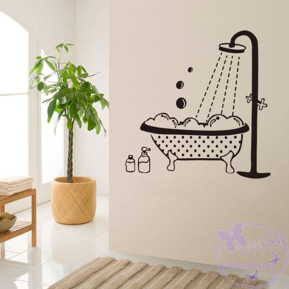 Sticker Dán Tường Tự Dính Chống Thấm Nước Họa Tiết 3D Trang Trí Phòng Tắm