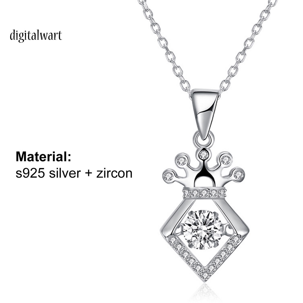 Kỹ Thuật Số| Vòng cổ Mặt Vương Miện Đính Đá Thời Trang Cho Nữ