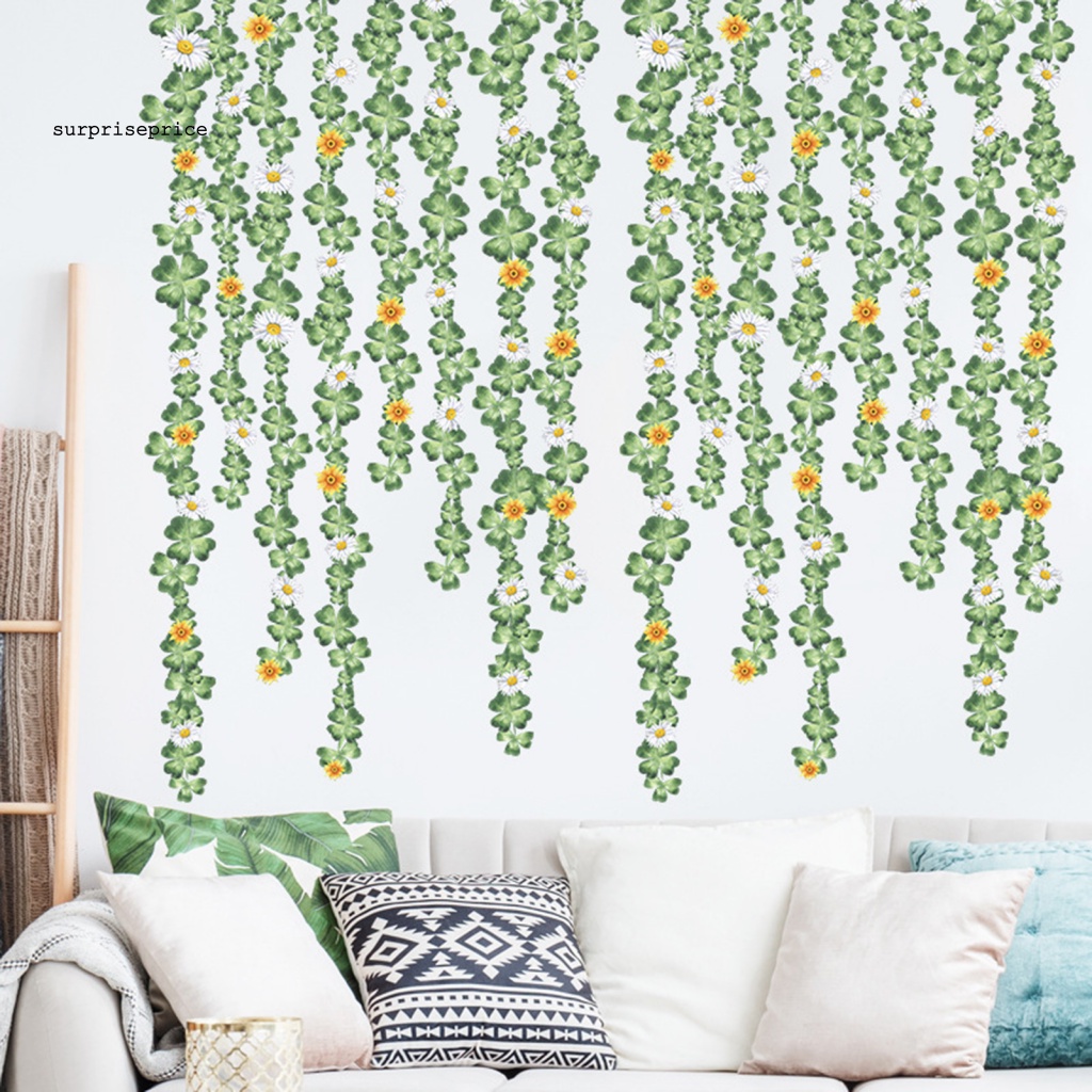 Set 2 Sticker PVC Dán Tường Tự Dính Họa Tiết Dây Leo Trang Trí Nhà Cửa