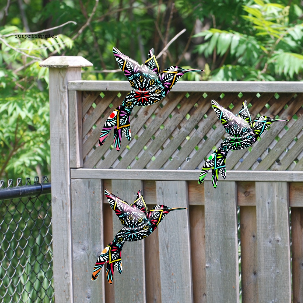 Phụ Kiện Treo Trang Trí Bằng Kim Loại Khắc Hình Chim Ruồi Trong Suốt