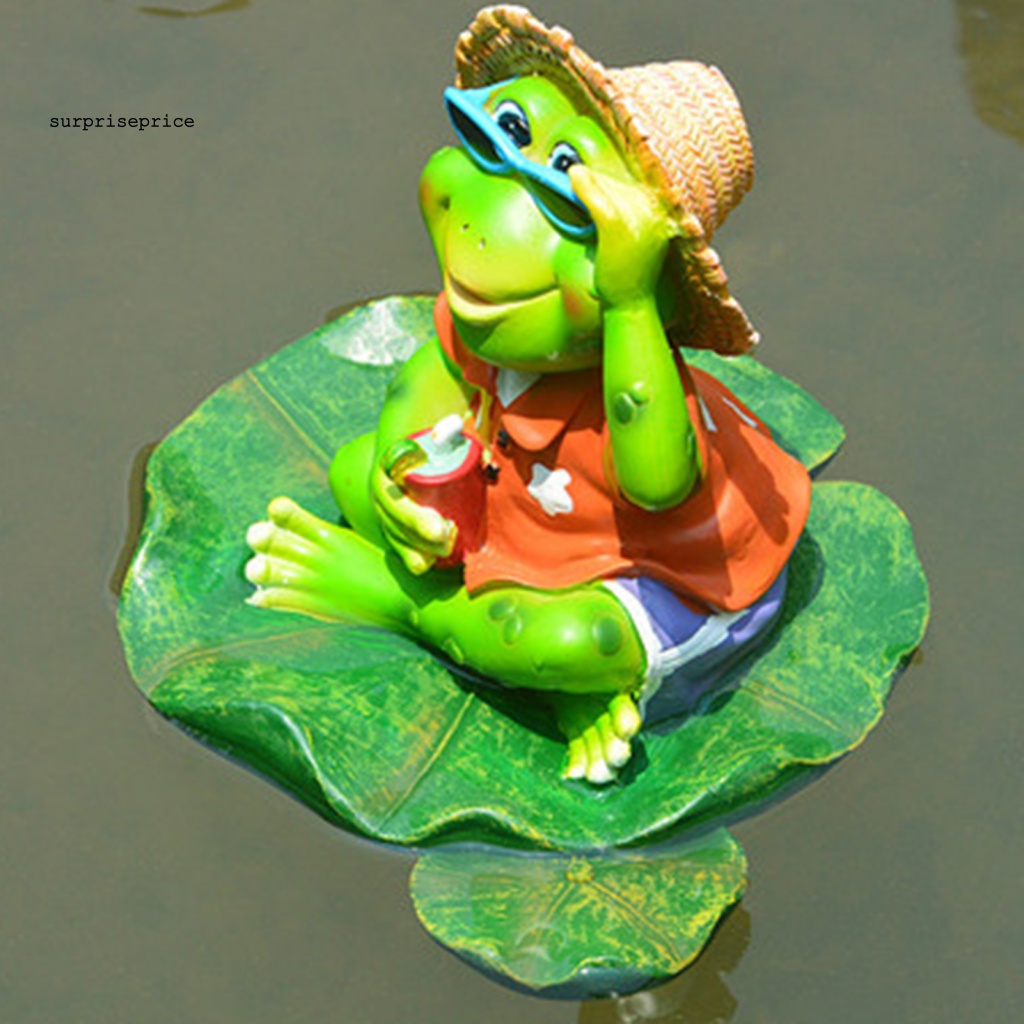 Mô Hình Ếch Nổi Thủ Công Phong Cách Mộc Mạc Trang Trí Sân Vườn