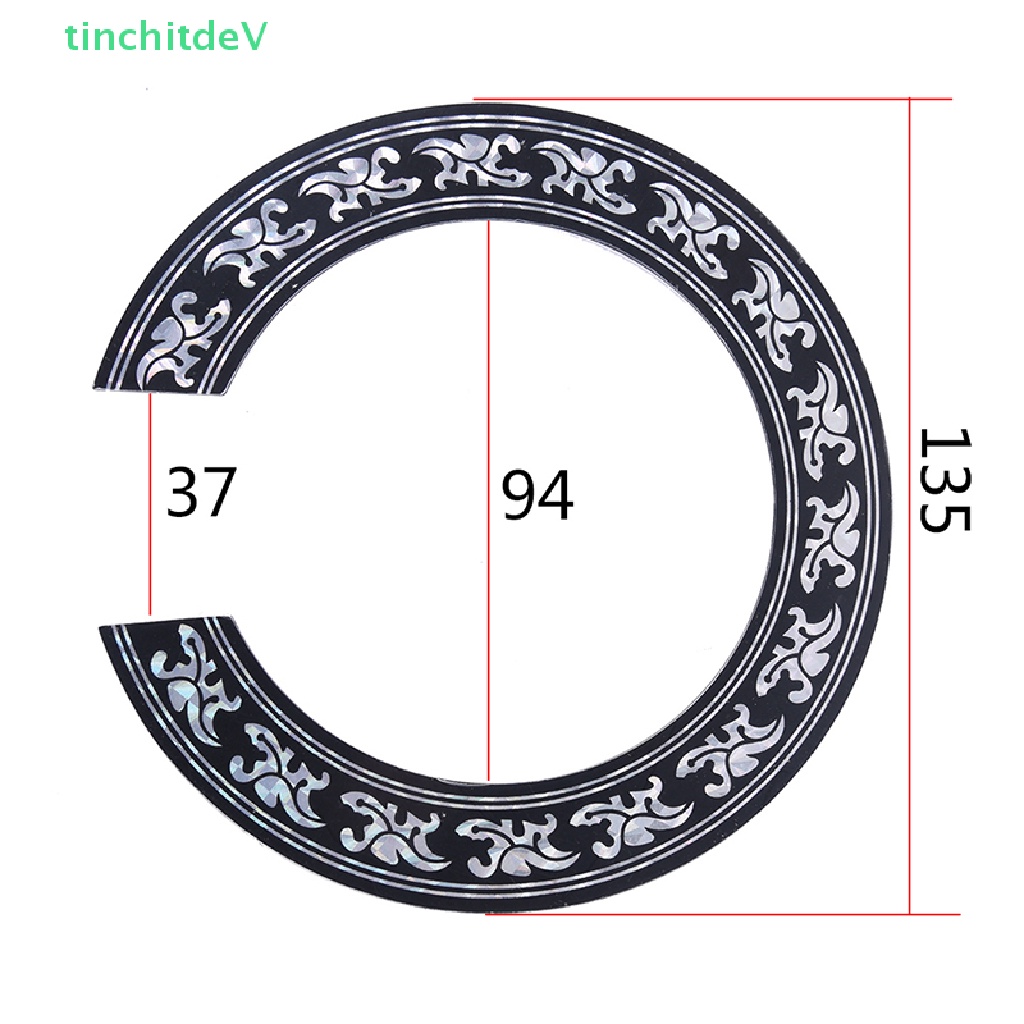 Miếng Dán Lỗ Âm Thanh Bằng PVC Cứng Kích Thước 104mm 94mm inch Cho Đàn Guitar