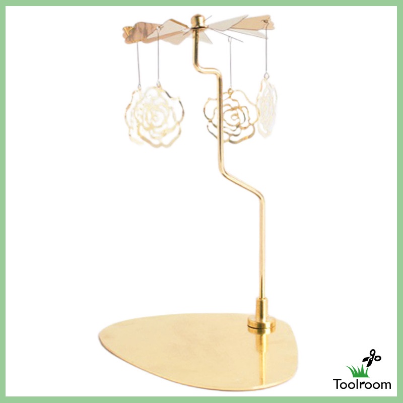 Giá Đỡ Nến Hình Bông Tuyết Có Thể Xoay Dùng Trang Trí Bàn