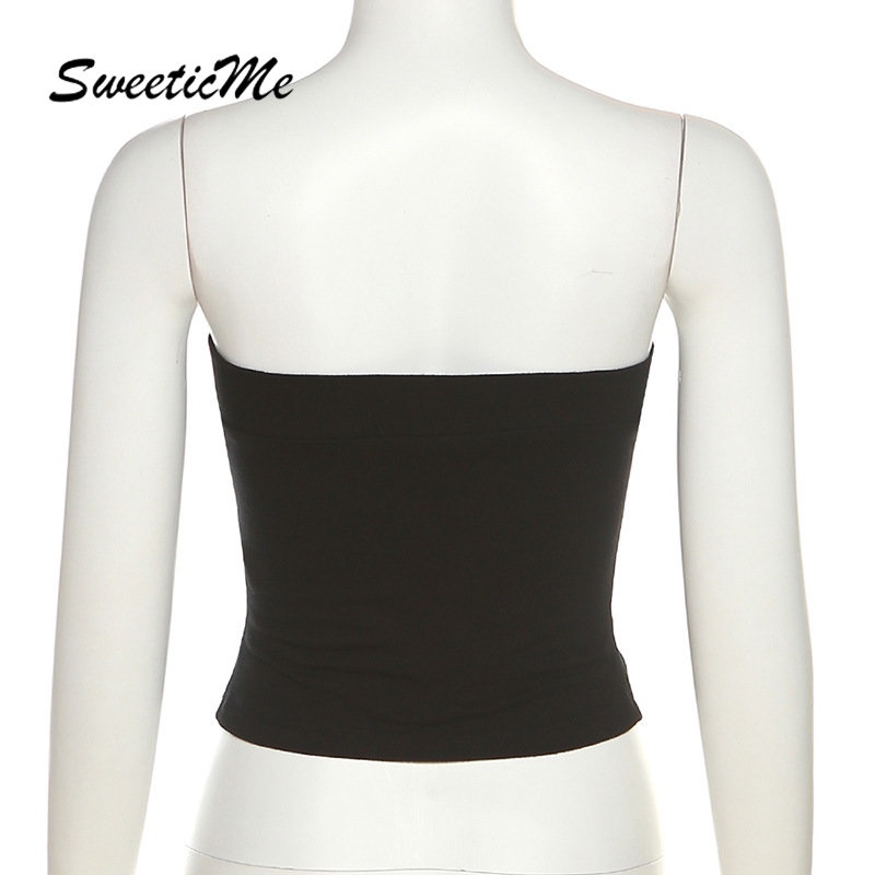 Áo Ống Màu Trơn Hở Lưng Dáng Ôm Thời Trang 2023 Quyến Rũ Cho Nữ