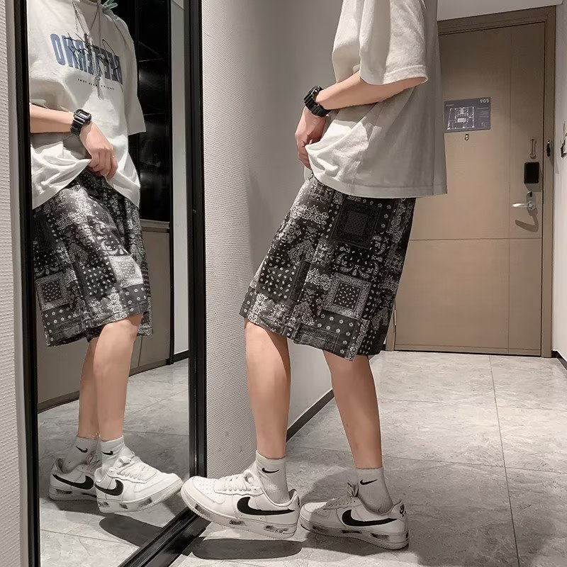 Quần Short Lưng Thun Co Giãn Phong Cách Thời Trang Hàn Quốc Có size Lớn M-2XL Cho Nam Giới