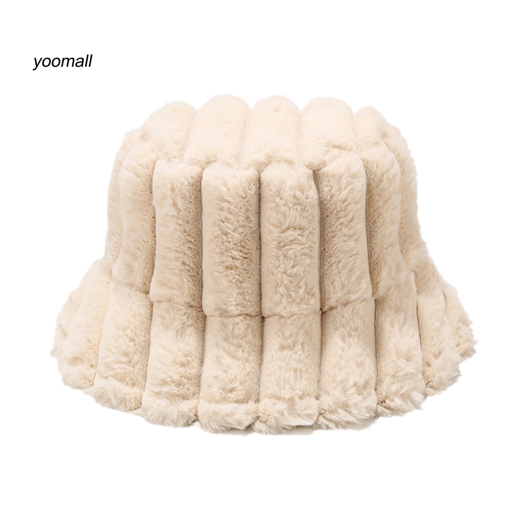 Mũ Tai Bèo Phủ Lông Họa Tiết Kẻ Sọc Phong Cách Vintage Thời Trang Mùa Đông