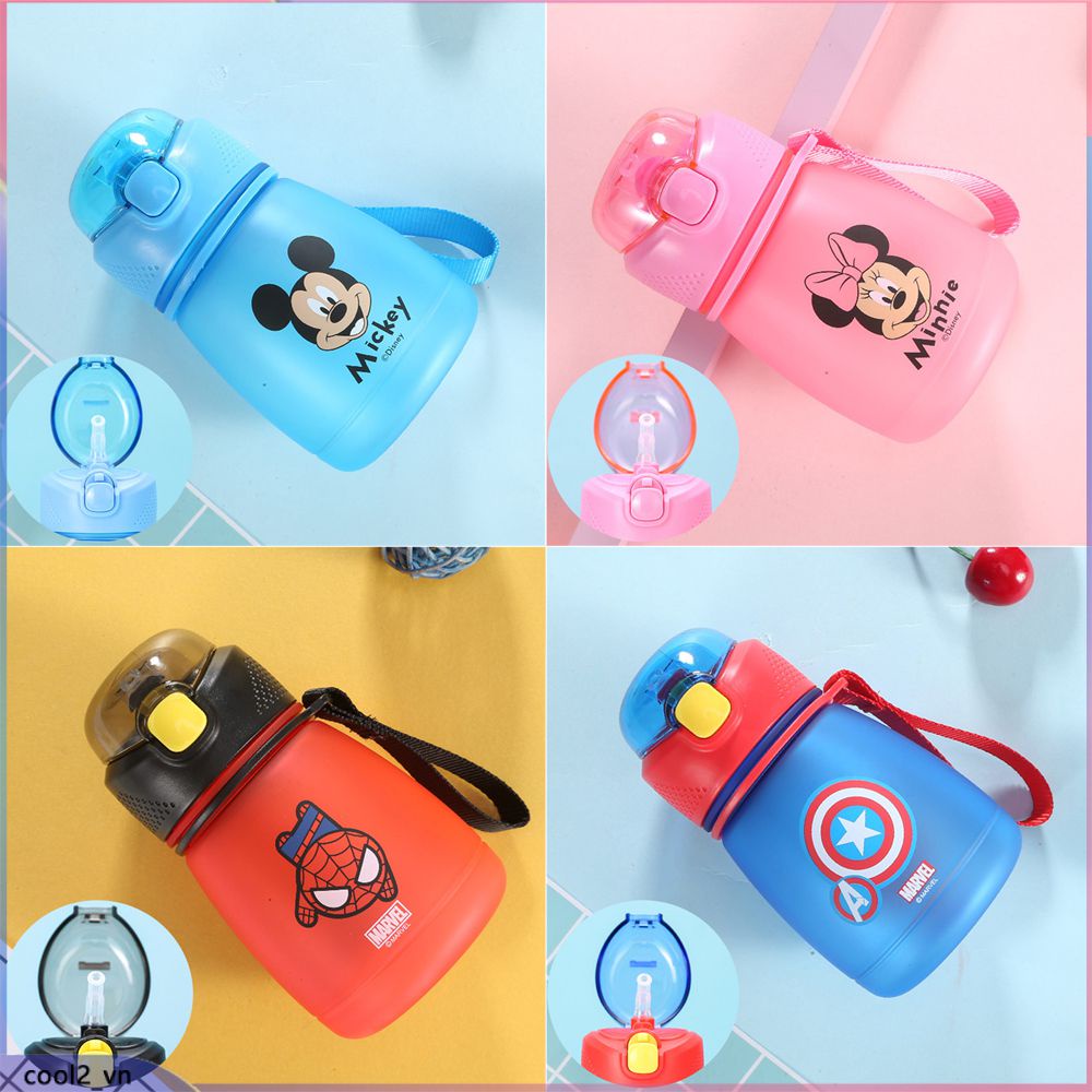 Cốc Nước Disney Dễ Thương Mới Cốc Có Ống Hút Cho Trẻ Em Trẻ Em 390Ml Bình Nước Trái Cây Cho Con Bú Cốc Uống Nước Cốc Uống Nước (Cool2.vn)