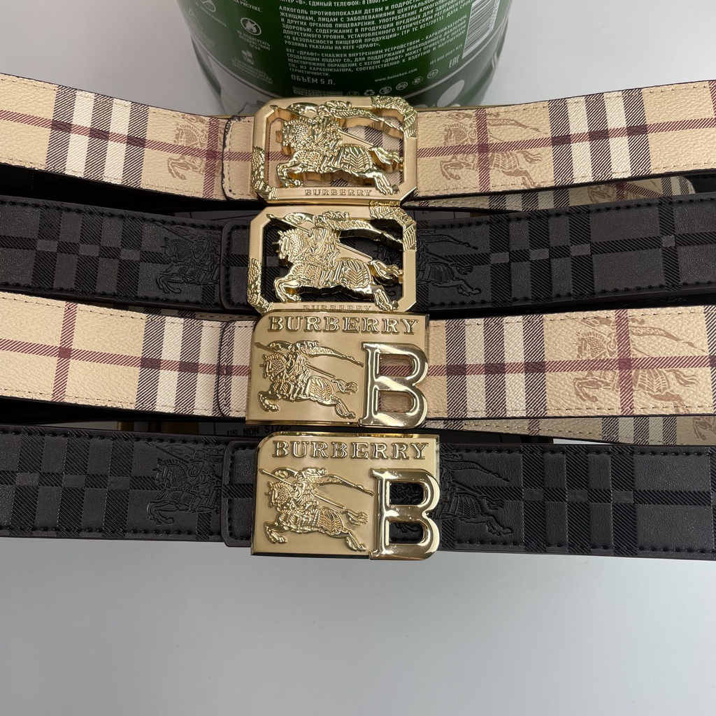 Hàng Có Sẵn! Thắt Lưng Da Burberry Chất Lượng Cao Thời Trang Công Sở Cho Nam Và Nữ