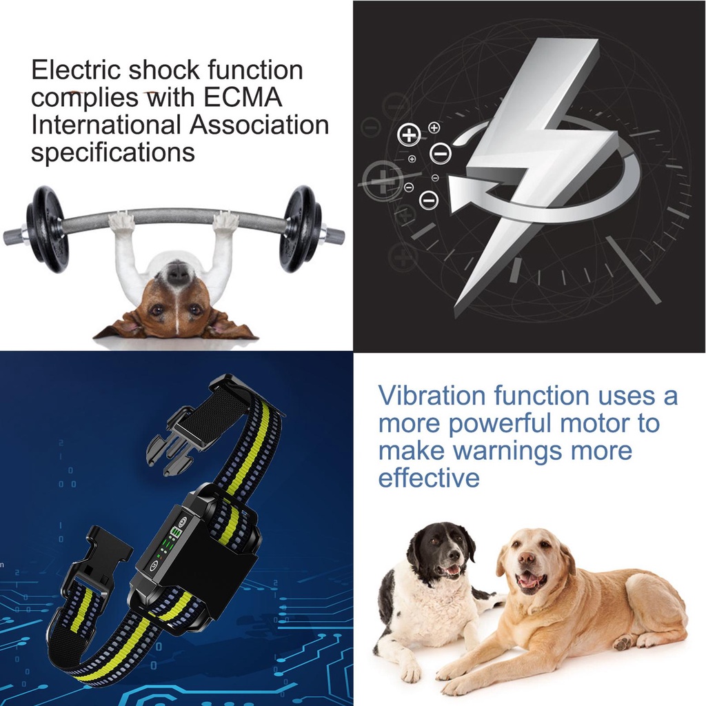 Vòng Cổ Huấn Luyện Chó Chống Sủa Có Thể Sạc Lại