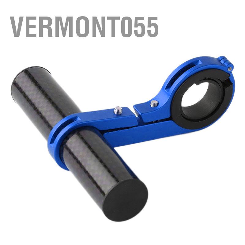 Vermont055 Bộ mở rộng tay lái xe đạp Hợp kim nhôm sợi carbon nhẹ cho đèn gắn điện thoại