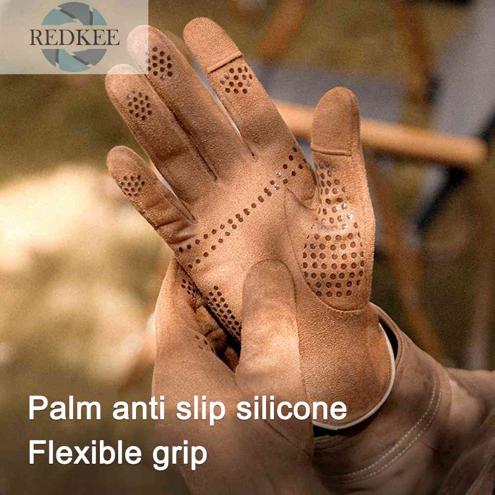 Găng Tay Da Lộn Giữ Ấm Khi Lái Xe Có Thể Chạm Màn Hình Cảm