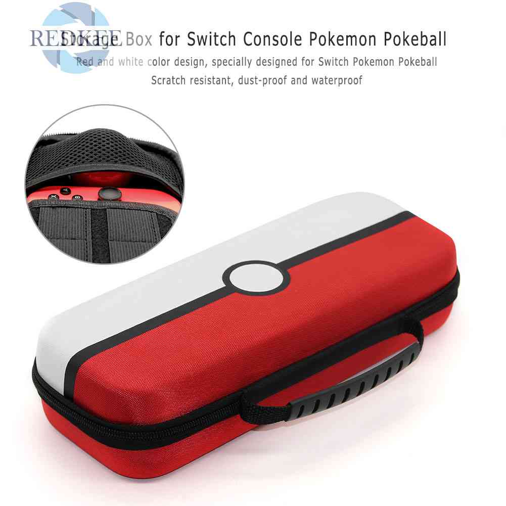 Túi Da PU Đựng Máy Chơi Game Switch Console Pokemon Pokeball Plus