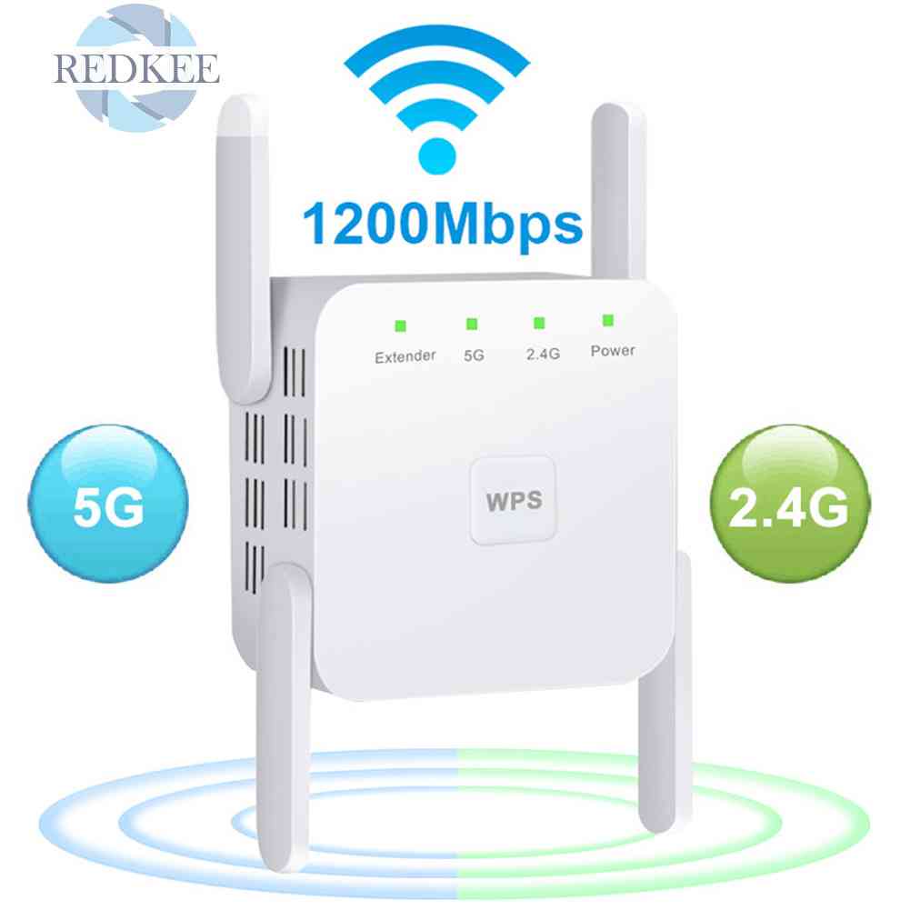 Bộ Khuếch Đại Tín Hiệu WiFi 4-Antenna 2.4GHz 5.8GHz 1200Mbps