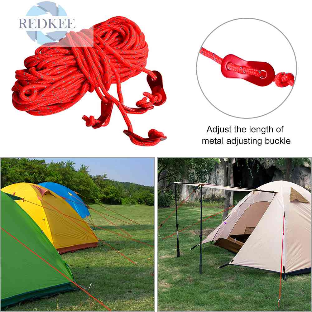 4 Cuộn Dây Dựng Lều 4m Đường Kính 4mm Bằng Nhôm