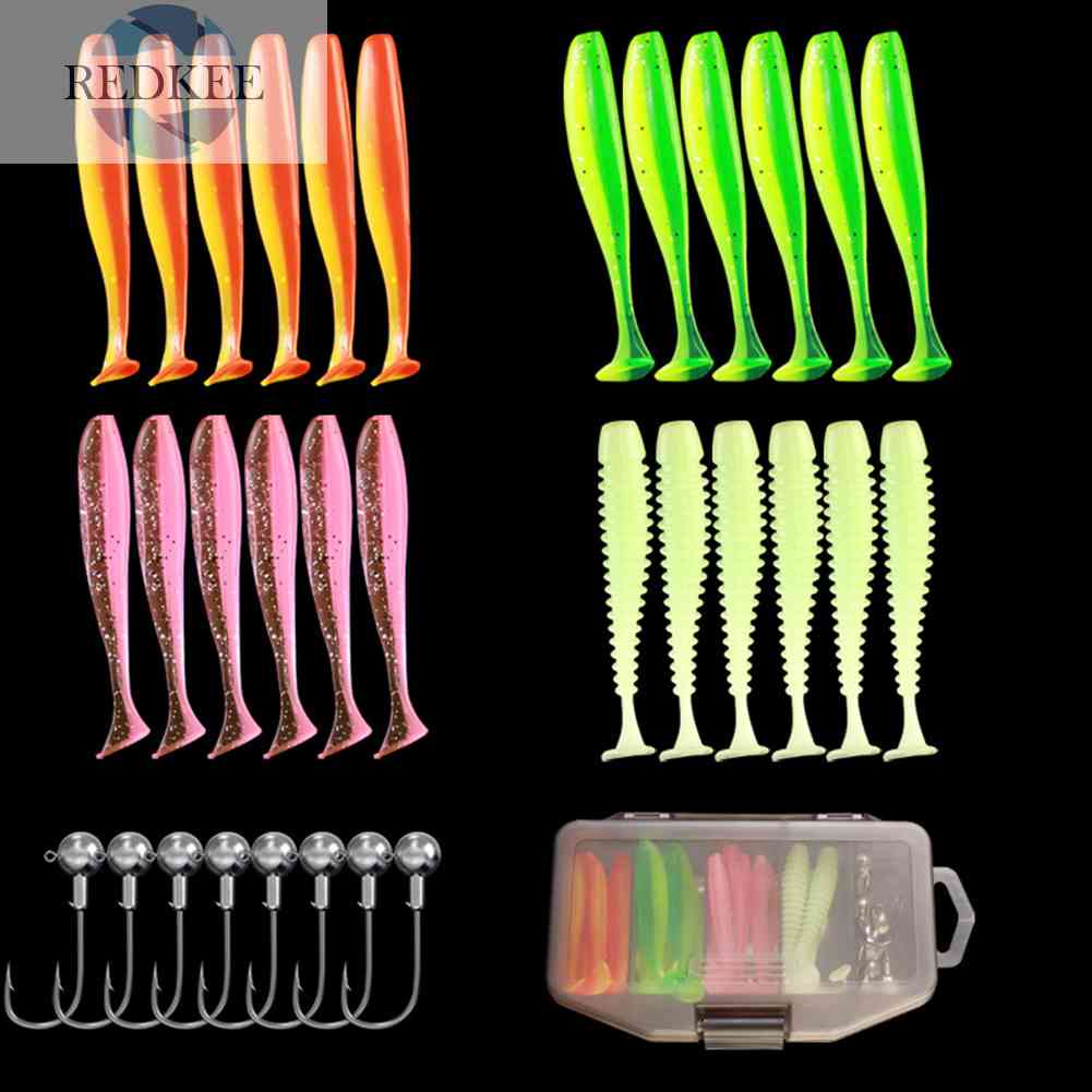 Set 33 Mồi Giả Mềm Câu Cá Nước Mặn