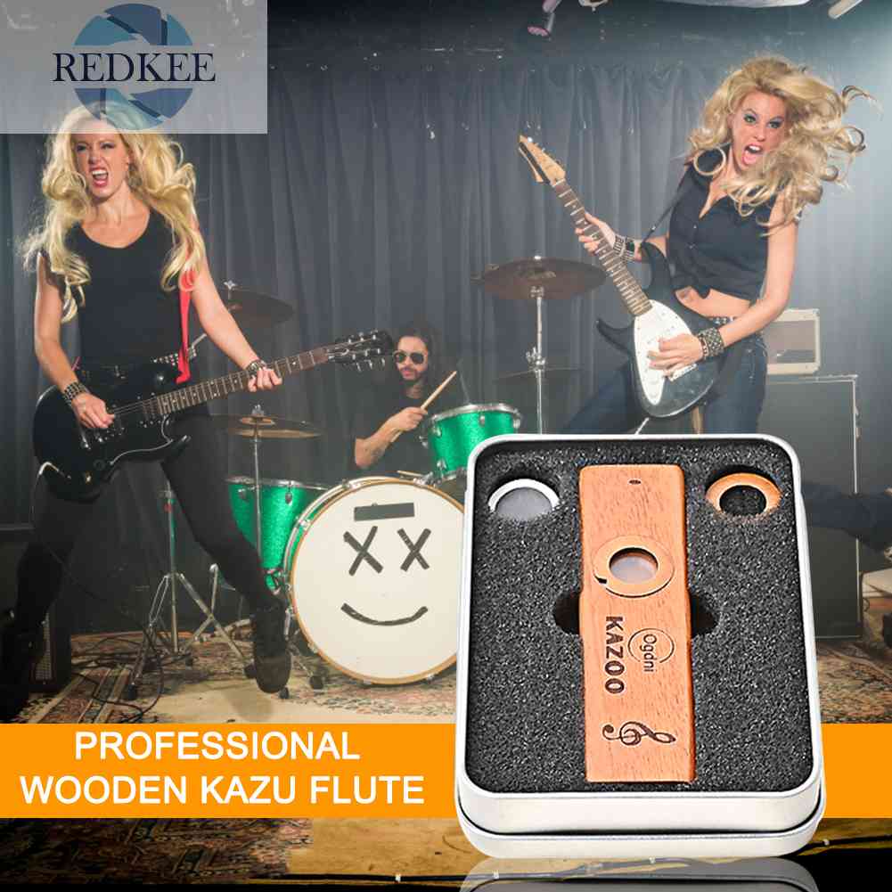 Sáo Kazoo Mini Bằng Gỗ Gọn Nhẹ Dễ Sử Dụng Cho Người Lớn Và Trẻ Em