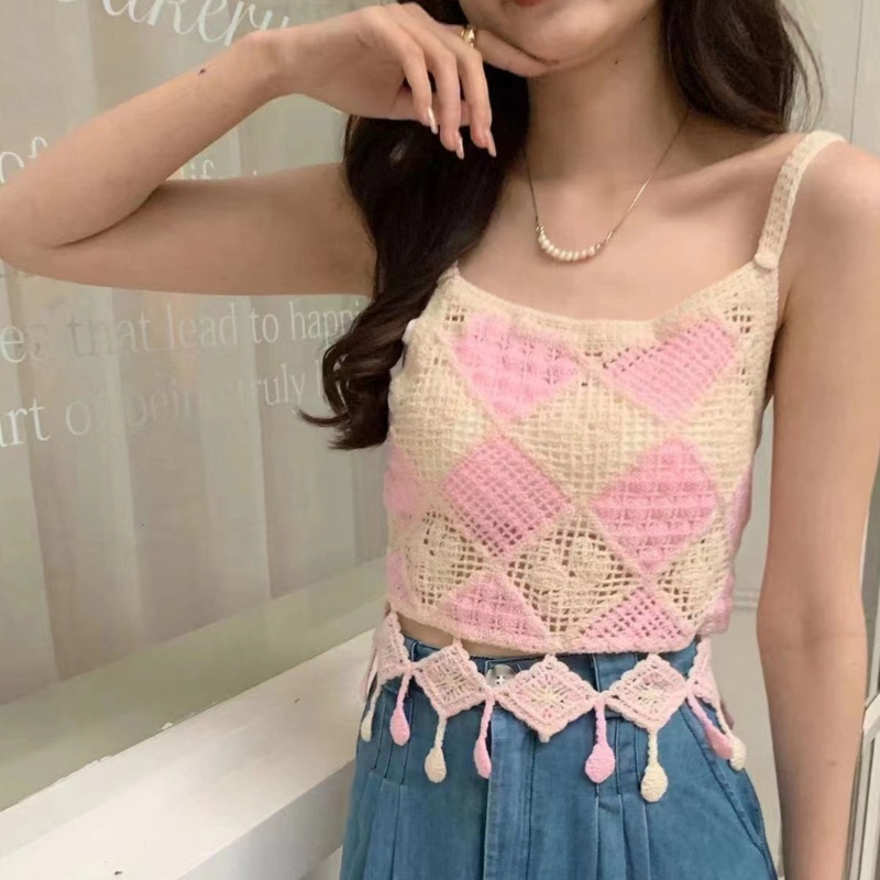 Áo Croptop Hai Dây Thời Trang Mùa Hè Quyến Rũ Cho Nữ