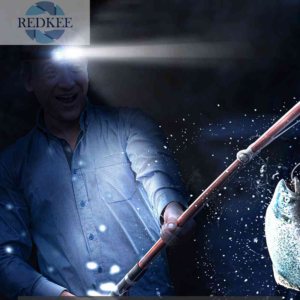 Đèn LED Đeo Trán XPE + USB Cảm Biến Sóng Thông Minh