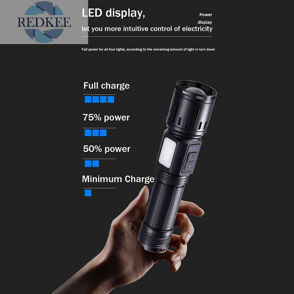 Đèn Pin LED 10W Tiện Lợi Cho Hoạt Động Ngoài Trời