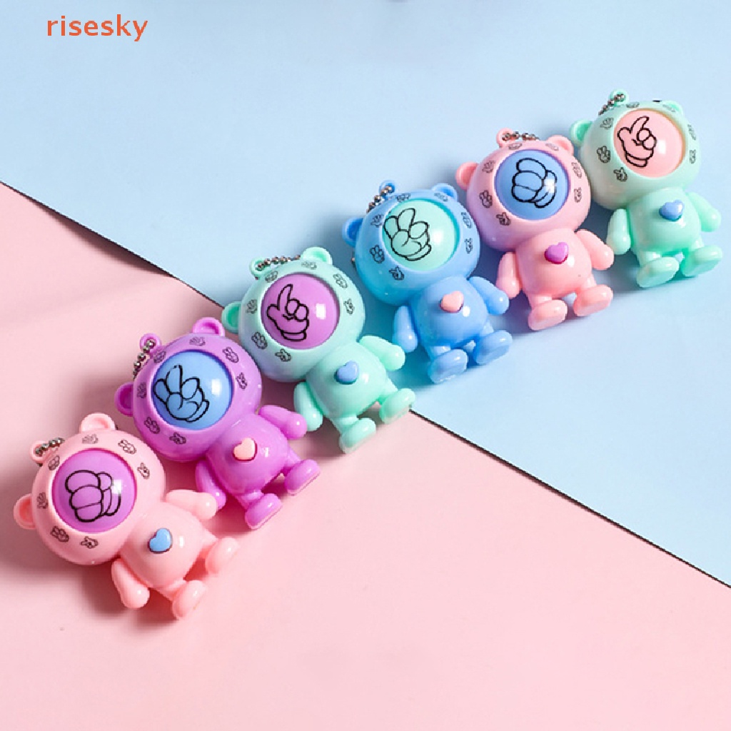 [risesky] Đồ Chơi Kéo Bấm Ngón Tay Mini Mora Thiết Bị Chơi Trò Chơi Rock Paper