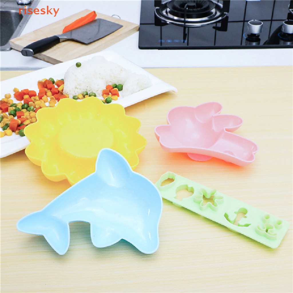 Set 4 Khuôn Làm Cơm Nắm / Sushi / Bánh Sandwich Tiện Dụng