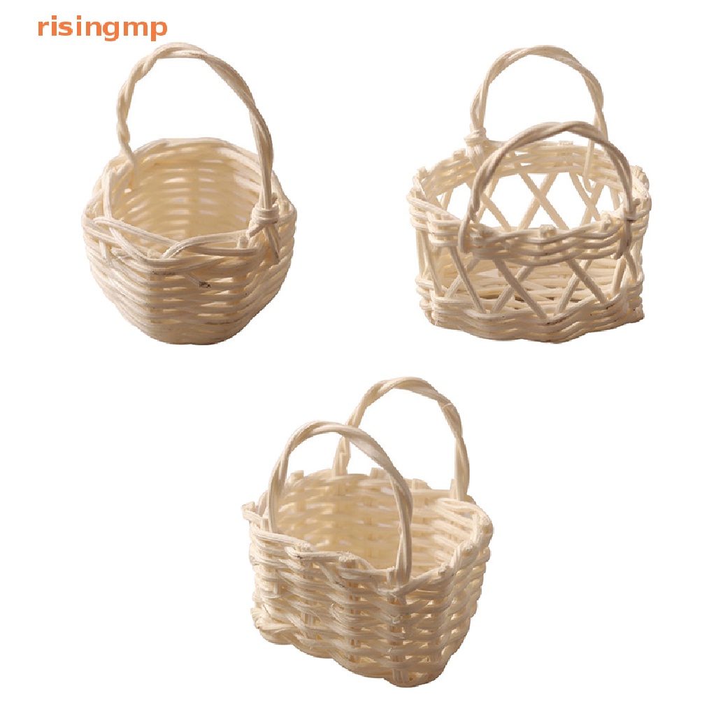 Giỏ Đựng Rau Củ Quả Dệt Trang Trí Nhà Búp Bê Tỉ Lệ 1: 12