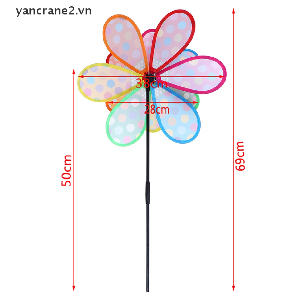 {YAN2} Chong Chóng Gió Con Quay Hai Màu Laser Đính Kim Sa Trang Trí Nhà Cửa Sân Vườn Đồ Chơi Trẻ Em Dây Điện {yancrane2.vn}} {yancrane2.vn}