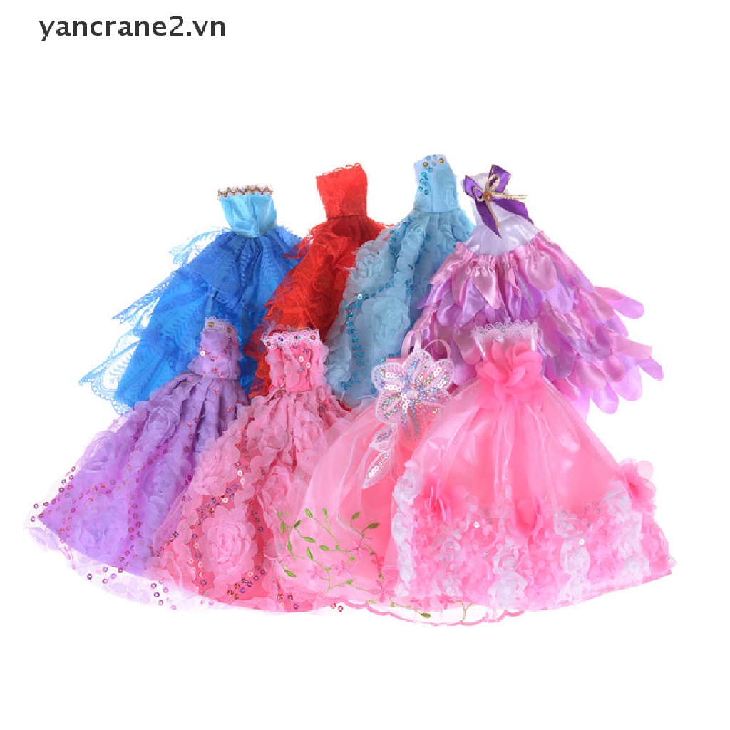 Búp Bê Đồ Chơi Mặc Đầm Cưới Đuôi Lớn 30cm Handmade YAN2 {yancrane2.vn}