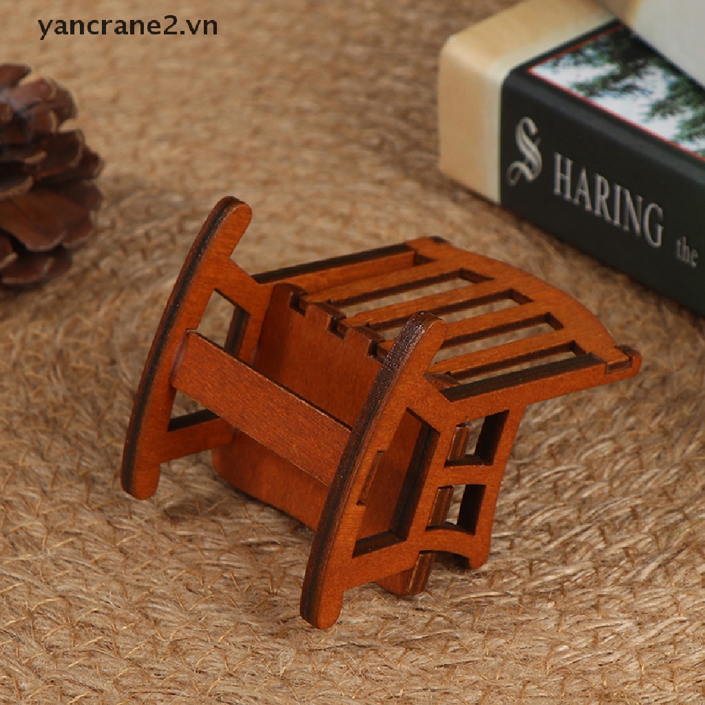 Mô Hình Ghế Bập Bênh Mini 1 / 12 Trang Trí Nhà Búp Bê DIY yancrane2.vn