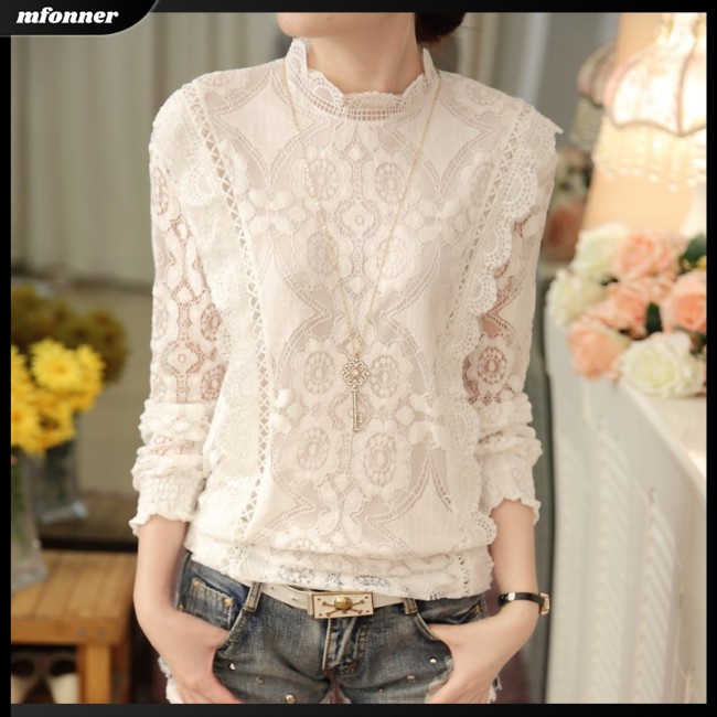 Áo Sơ Mi Chiffon Cổ Đứng Tay Dài Thời Trang Mùa Hè Dành Cho Nữ