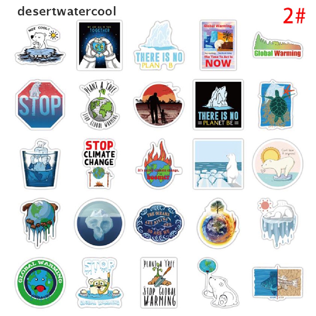 Set 50 Sticker Họa Tiết Graffiti Dán Trang Trí Đàn Guitar