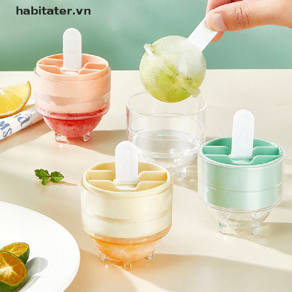 Khuôn Làm Kem Que Bằng Nhựa Tiện Dụng Cho Nhà Bếp