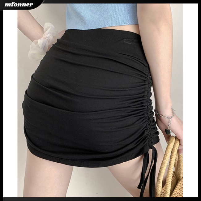 Chân Váy Ngắn Lưng Cao Màu Sắc Thời Trang Cho Nữ