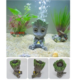 Tượng Groot trang trí và sủi oxi cho bể cá cảnh - phụ kiện thủy sinh