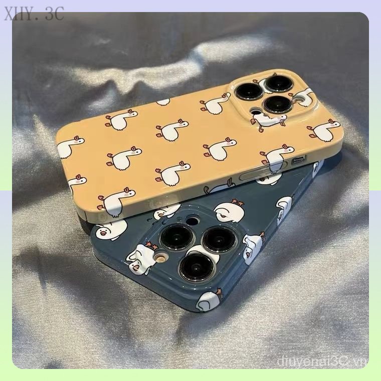 Ốp Điện Thoại Cứng Chống Sốc Hình Vịt Cho iPhone14 Pro Max 14 plus 13 Pro Max 13 13pro 11 Pro Max 11 12Pro X XR Xs Max 7 plus 8 plus